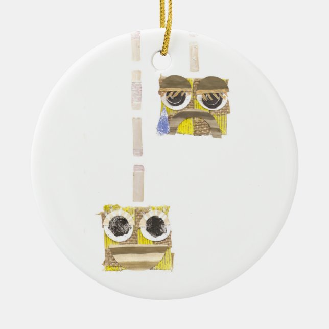 Upp-Besegra Yoyoprydnaden Julgransprydnad Keramik (Framsidan)