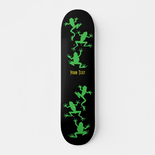 Upp D B svart BG Mini Skateboard Bräda 18,5 Cm (Framsida)