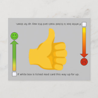 Upp,Emoji-vykort Vykort