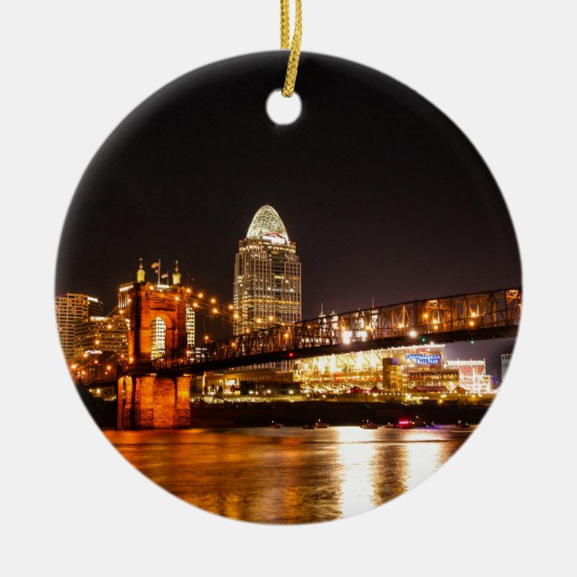 Upp floden julgransprydnad keramik (Framsidan)