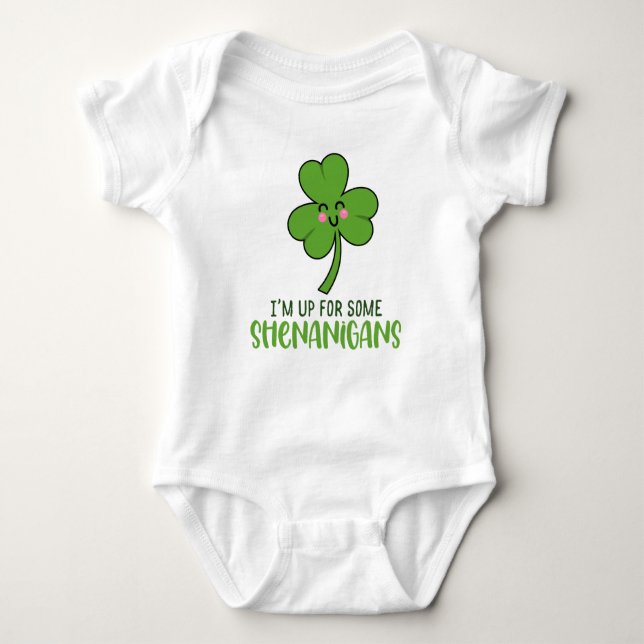 Upp för bus St. Patrick's Day-söt T Shirt (Framsida)