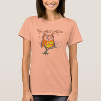 Upp hela Nite Uggla Dam Tee Shirt