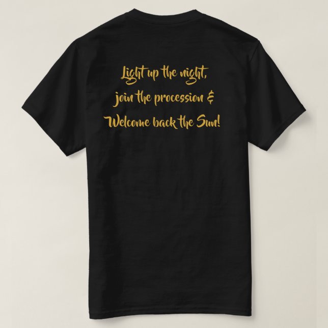 Upp Helly Aa! Ljus upp natten Tee (Design baksida)