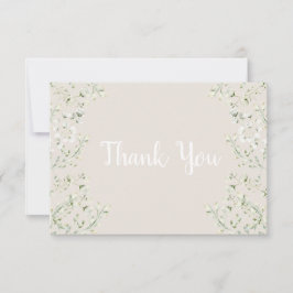 Upp i Clouds Baby Shower - tack för ditt kort