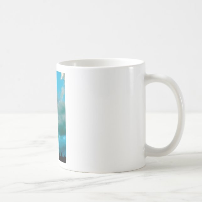Upp i molnen kaffemugg (Höger)