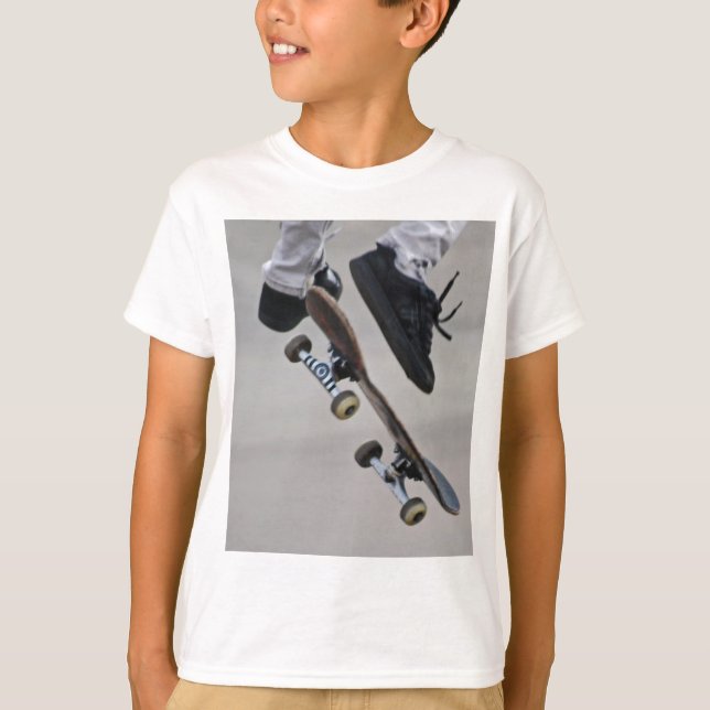 Upp i Skateboard Luft T-shirt (Framsida)