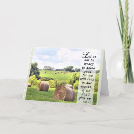 Upp inte Ge - skriptkort Tack Kort