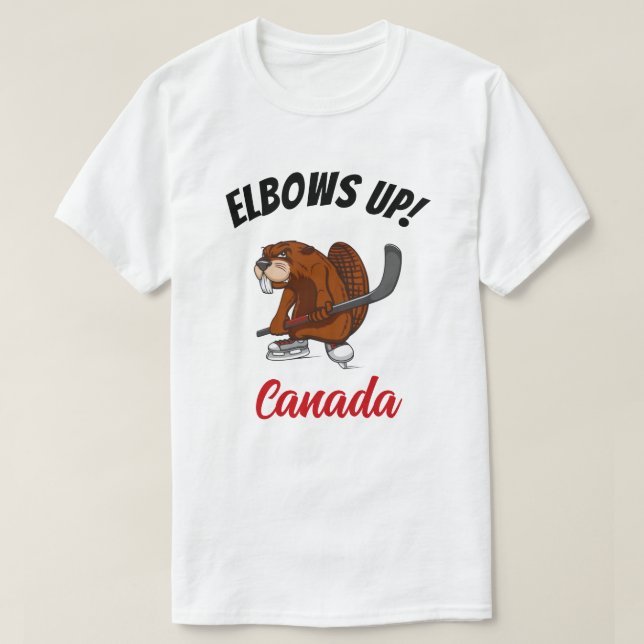 Upp! Kanada beaver T Shirt (Design framsida)