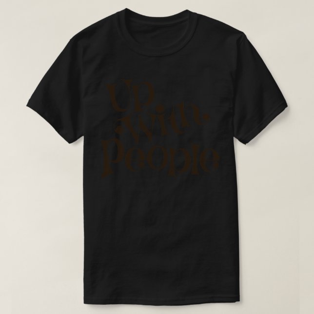 Upp med Brown People T Shirt (Design framsida)