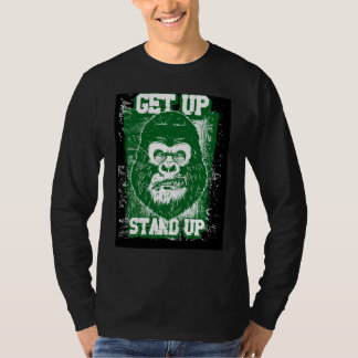 Upp med dig, ställ dig upp - Gorilla Motivation T Shirt