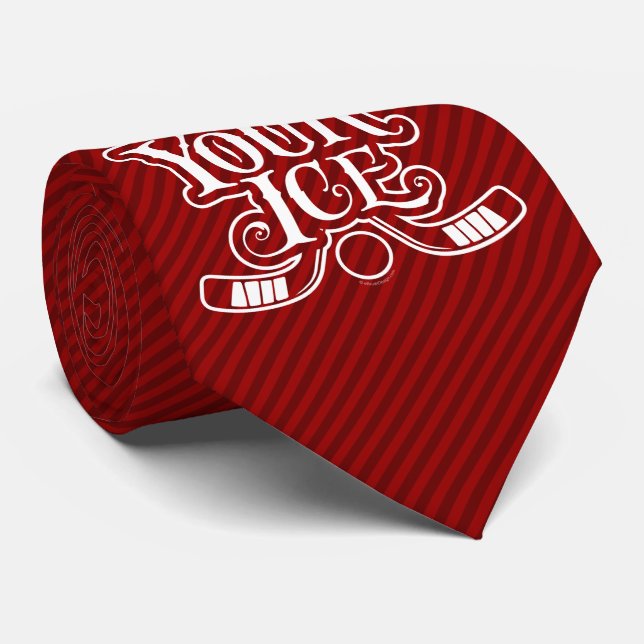 Upp med din is (Hockey) Neck Tie Slips (Rullad)
