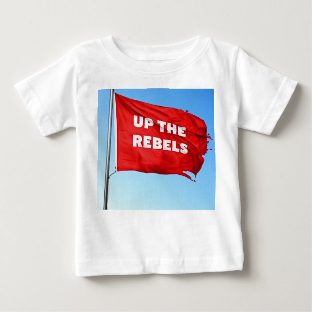 Upp med rebellerna temat Baby T-Shirt (Framsida)