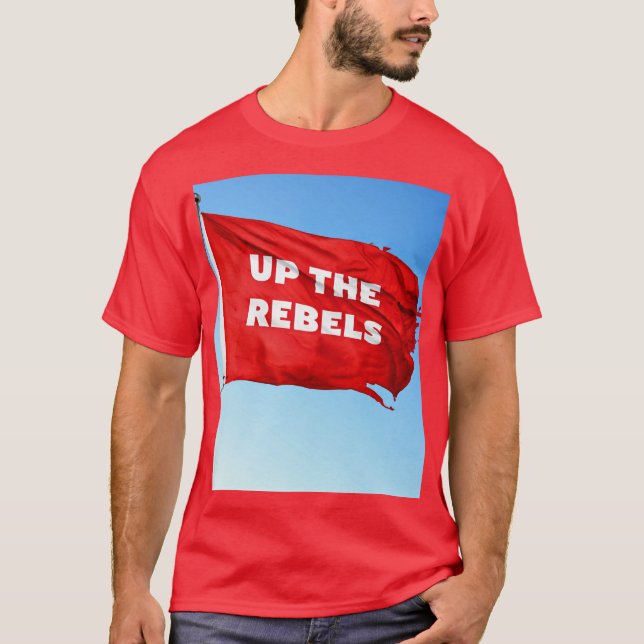 Upp med Rebellernas röda T-shirt (Framsida)