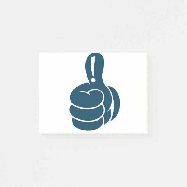 Upp med tummarna! post-it block (Framsida)