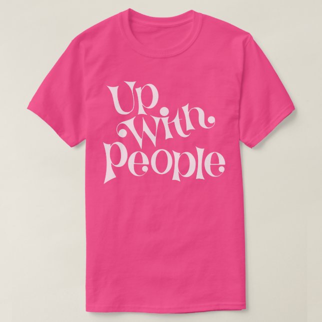 Upp med vita människor t shirt (Design framsida)