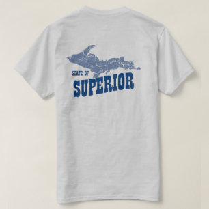 UPP Michigan Yooper Superior Manar Grått T-shirt