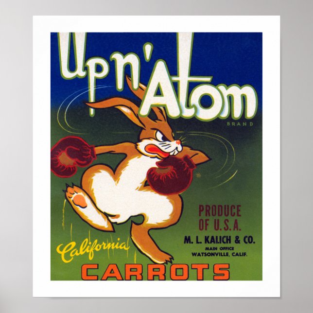 Upp n'Atom California Carrots Poster (Framsidan)