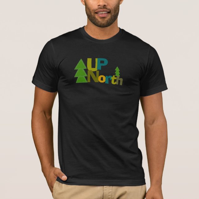 Upp nord-T-Shirt - Anpassad T Shirt (Framsida)