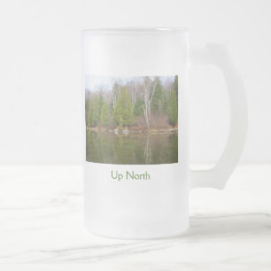 Upp norr Glass ölmuggar Frostat Ölglas