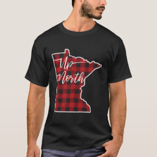 Upp North Play Minnesota Red Black Buffalo Play T Shirt