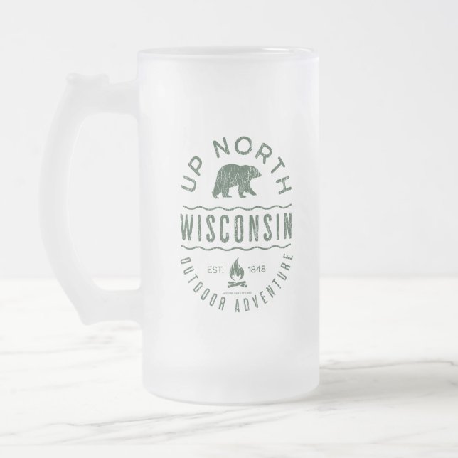 Upp North Wisconsin Frostat Ölglas (Vänster)