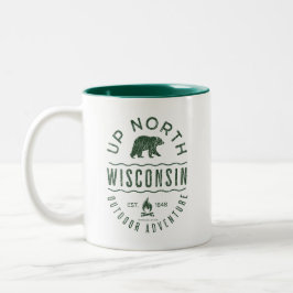 Upp North Wisconsin Två-Tonad Mugg