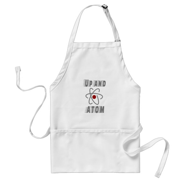 Upp och ATOM, Science Humor Pun Funny Förkläde (Framsidan)