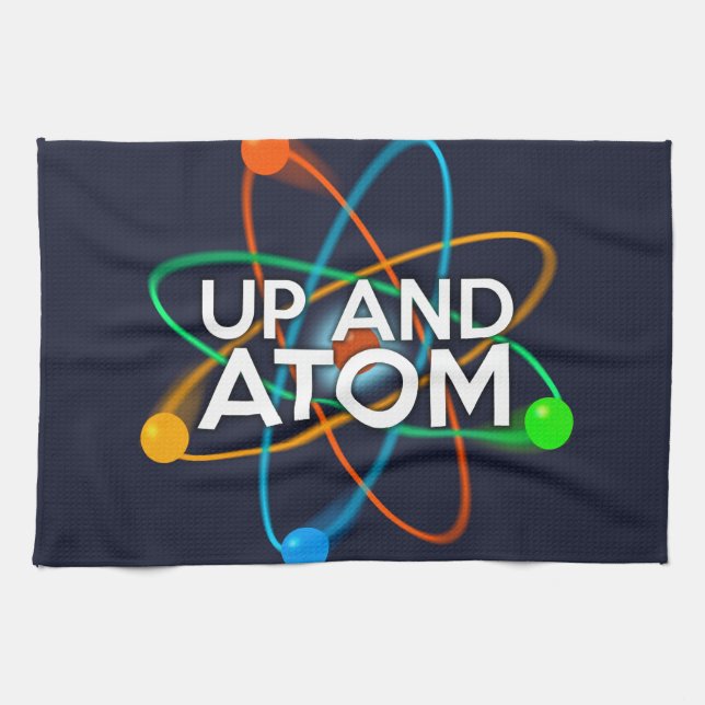 UPP OCH ATOM Vetenskap Kökshandduk (Horisontell)