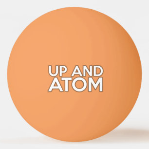 UPP OCH ATOM Vetenskaps skämt Pingisboll