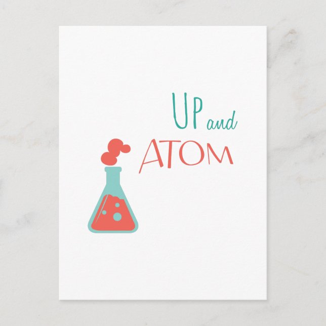 Upp och Atom Vykort (Framsida)