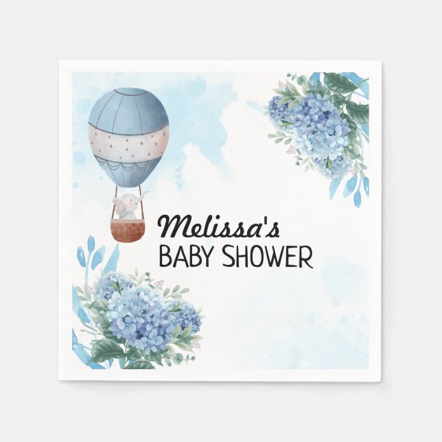 Upp och bort Anpassningsbar för elefant-Luftballon Pappersservett (Framsidan)