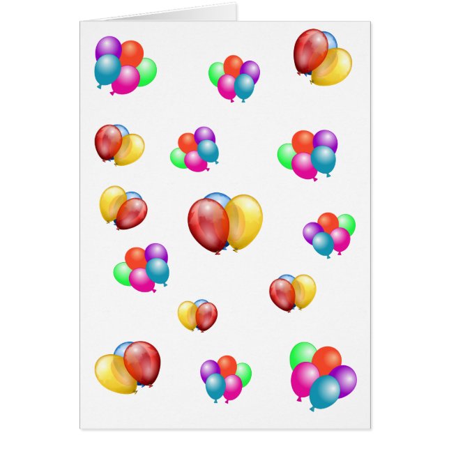 Upp och bort hälsningskort (Framsidan)