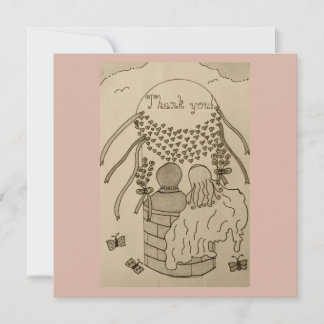 Upp och bort i en Luftballong Tack Kort