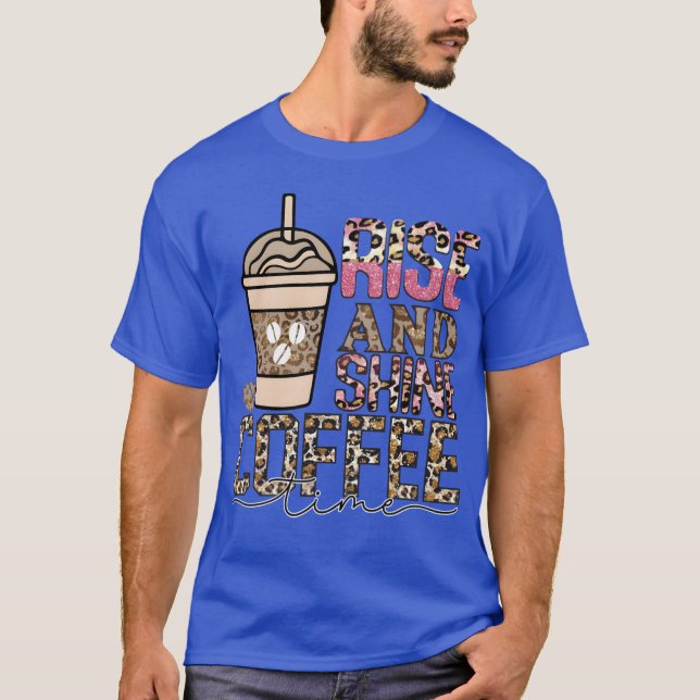 upp och lys kaffevän t shirt (Framsida)