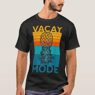 Upp och ned, ananas, vacay Mode Swinger, par Re T Shirt
