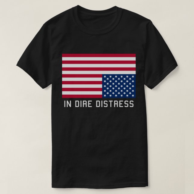 Upp och ned Flagga i stress Tröja (Design framsida)