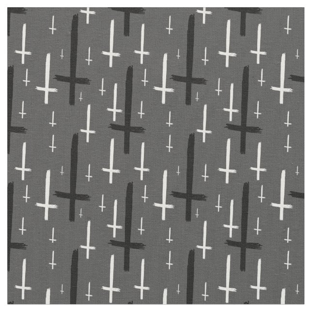 upp och ned inverterad kor grått grått svart tyg (Närbild)