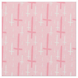 upp och ned inverterad kor-pastellrosa tyg