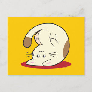 Upp och ned Katt Vykort