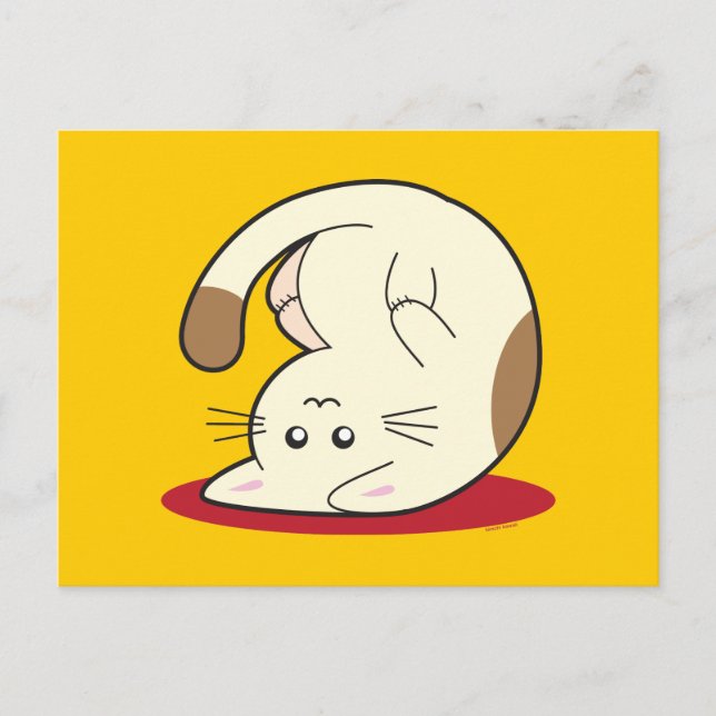 Upp och ned Katt Vykort (Framsida)