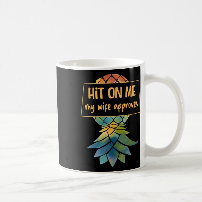 Upp och nedvänd ananas-kryssning Subtil Swinger Ro Kaffemugg (Höger)