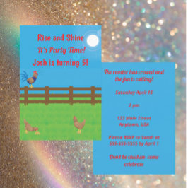 Upp och pigga Det är festtid Inbjudningar