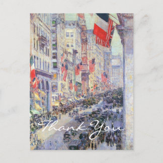 Upp på Avenue från 34th Street av Childe Hassam Vykort