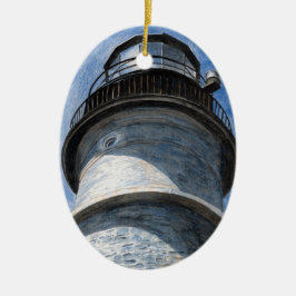 Upp Portland Head Light Julgransprydnad Keramik