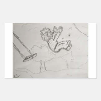 Upp Rektangulärt Klistermärke