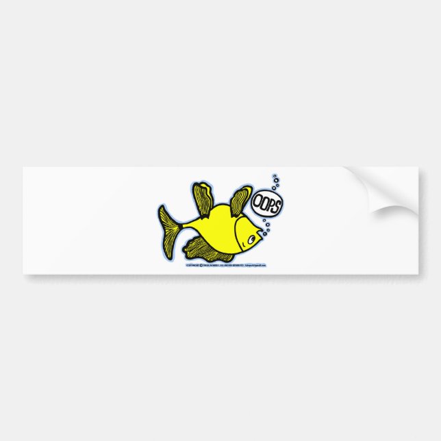 Upp sida besegra fisken! bildekal (Framsidan)