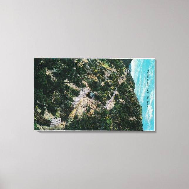 Upp till Alpine Klass, Mt. LoweMt. Lowe, CA Canvastryck (Framsida)