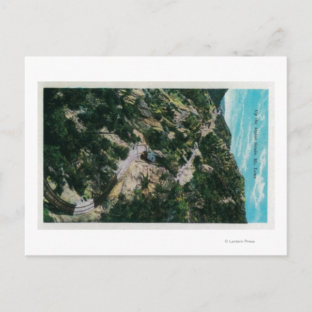 Upp till Alpine Klass, Mt. LoweMt. Lowe, CA Vykort (Framsida)