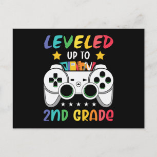 Upp till andra videospelaren Klass Back to school Vykort