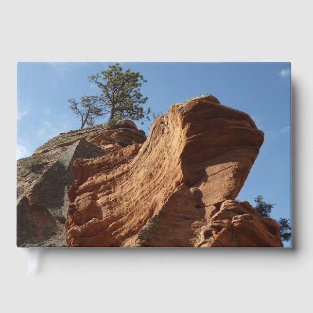 Upp till Angels Landing i Zion National Park Gästböcker (Framsida)